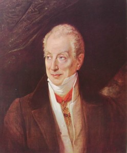 Ludovico Lipparini: Ritratto di Metternich, cm. 64 x 56 Palazzo Treves Venezia collezione privata.